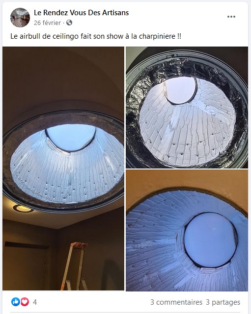 r'bull isolant mince aluminium ignifuge lumiere éclairage puit de lumiere